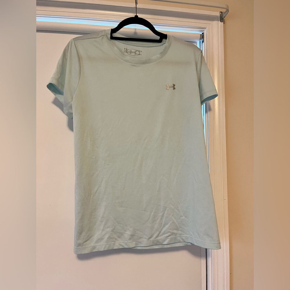 Under Armour Women's Light Blue T-Shirt